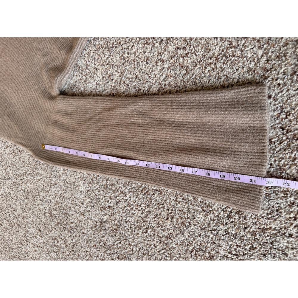 NWT FRENCH CONNECTION Turtleneck Ribbed Knit‎ Sweater Loose Fit Beige Women's L - Picture 6 of 10